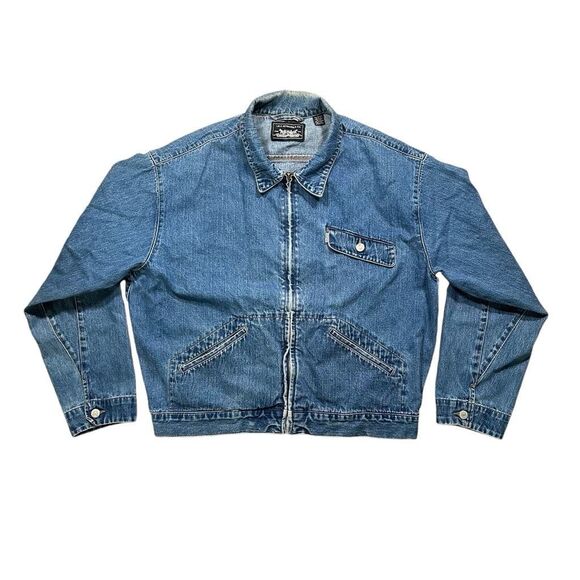Vintage Levi’s Denim Part Trucker Jean Jacket Full Zip - Picture 1 of 4
